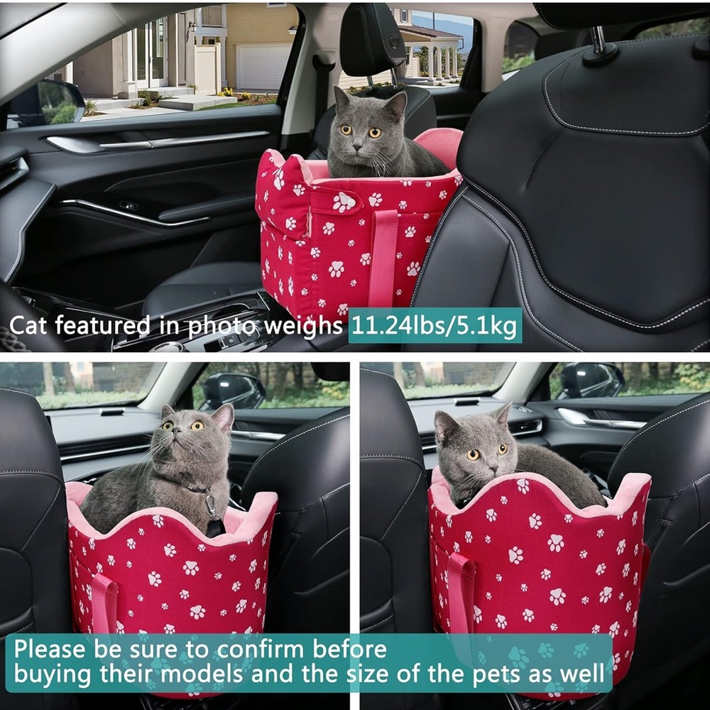 Cullaby Center Console Dog Car Seat for Small Dogs Under 15 lbs NEW - Picture 6 of 11